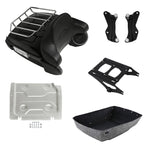 Trunk Backrest Light Speakers Mount Rack Plate for Harley Touring (2014–2026)