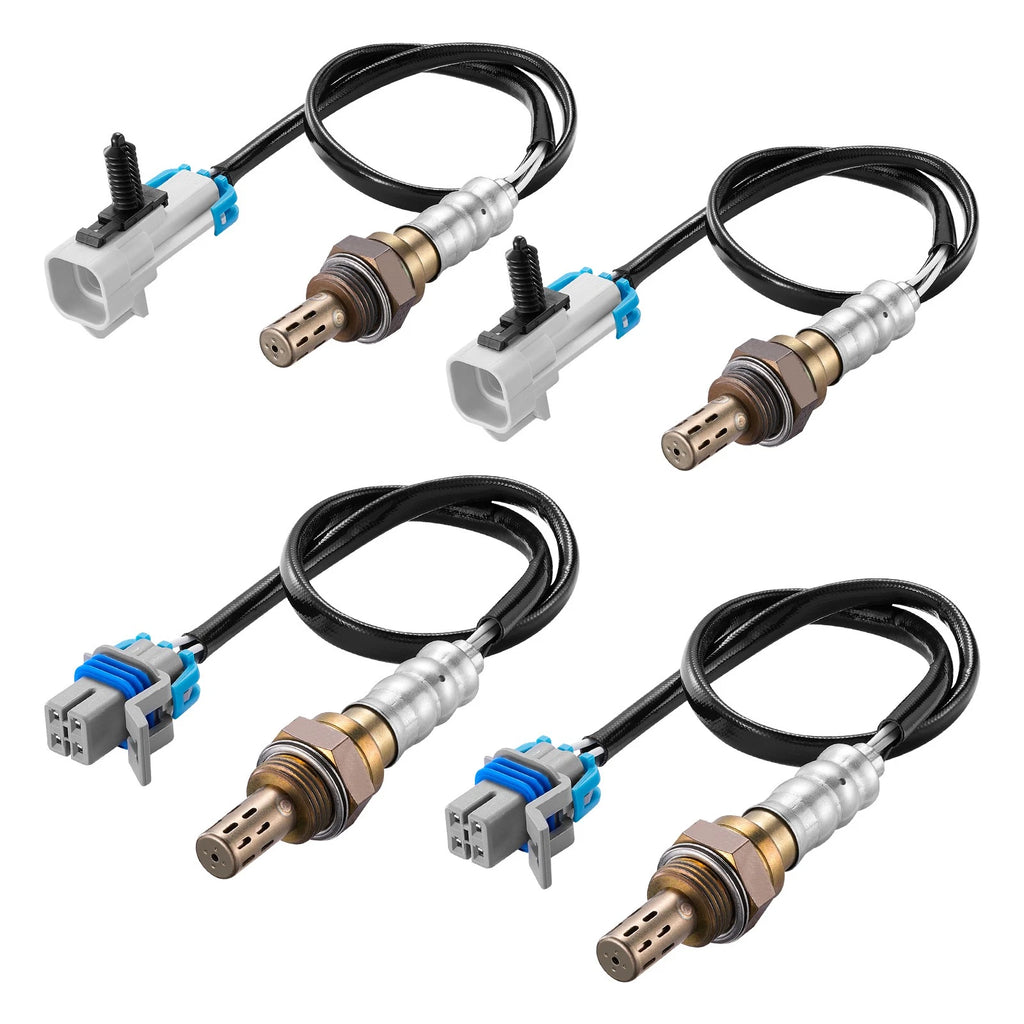 Set of 4 O2 Oxygen Sensors for GMC Sierra 1500 5.3L (2003–2005, 2007–2013)