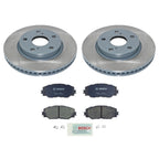 DuraGo Front Rotors & Bosch QuietCast Ceramic Brake Pads for Prius V xB (2012–2015)