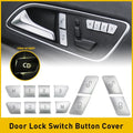 Silver Door Inner Lock Switch Button Trim for Mercedes W212 E Class (2010–2015)
