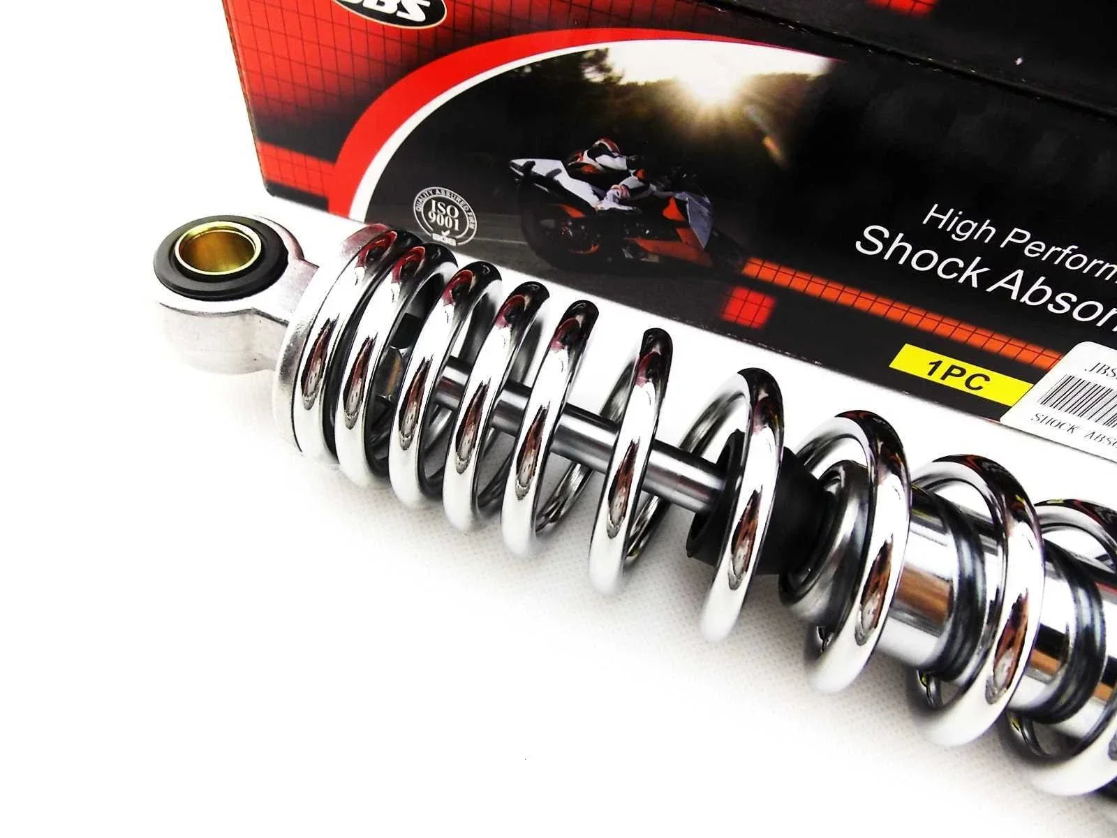 317mm JBS Chrome Rear Shock Absorbers for Honda CB350K (1968-1973)