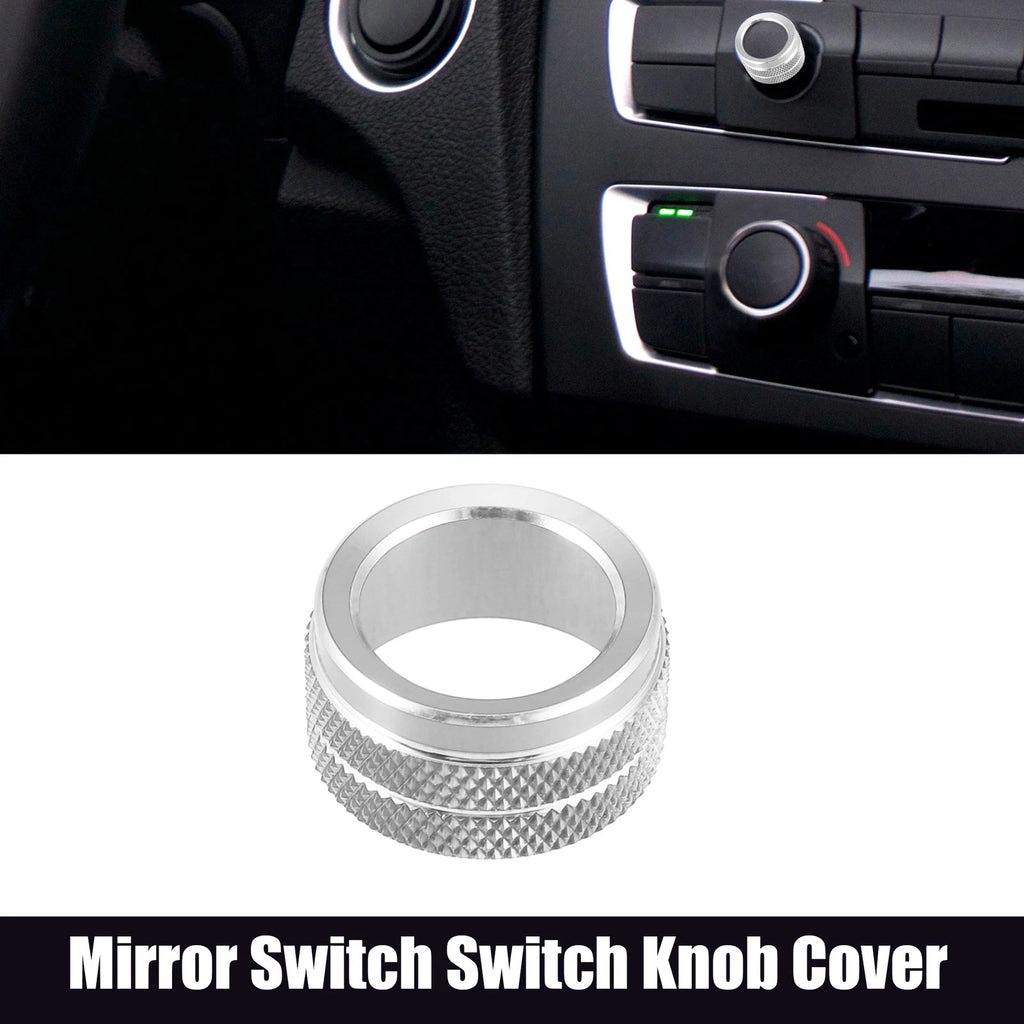 Auto Mirror Switch Knob Cover for Toyota  - Silver Tone