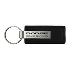 Black Leather Keychain - Officially Licensed for Dodge Grand Caravan