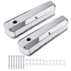 2pc Polished Aluminum Valve Covers for Ford 260 289 302 351W V8 (1962–1996)