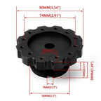 Suede Leather Steering Wheel + Black Hub Adapter for PXN V10