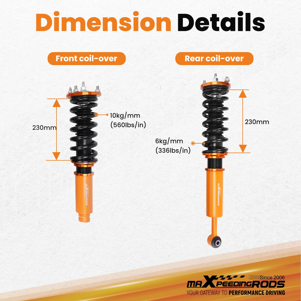 Coilover Assembly for Honda Accord (1998–2002) Acura TL/CL (1999–2003)