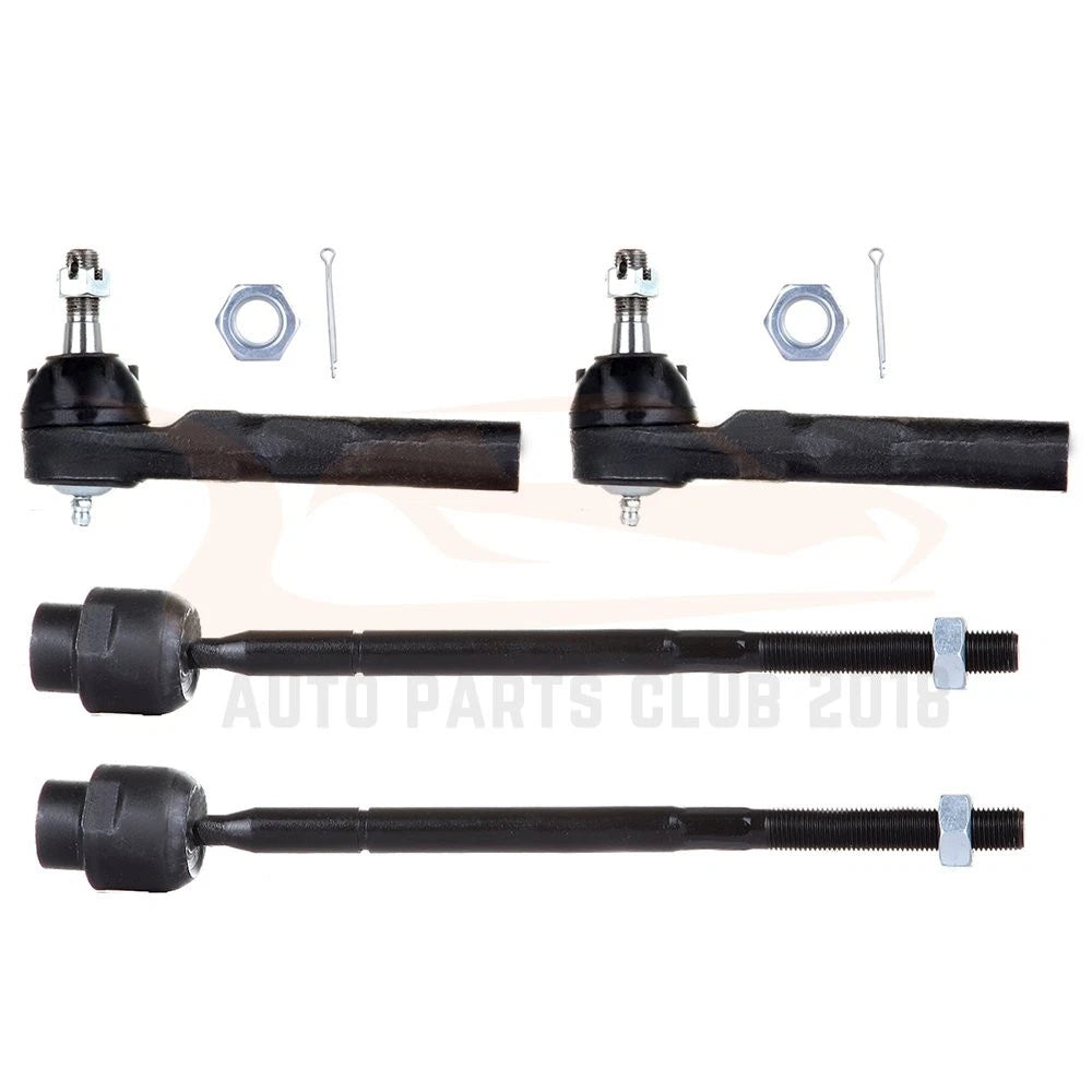 Set of 4 Inner Outer Front Tie Rod Ends for Chevy Cavalier/Pontiac Sunfire (1995–2005)