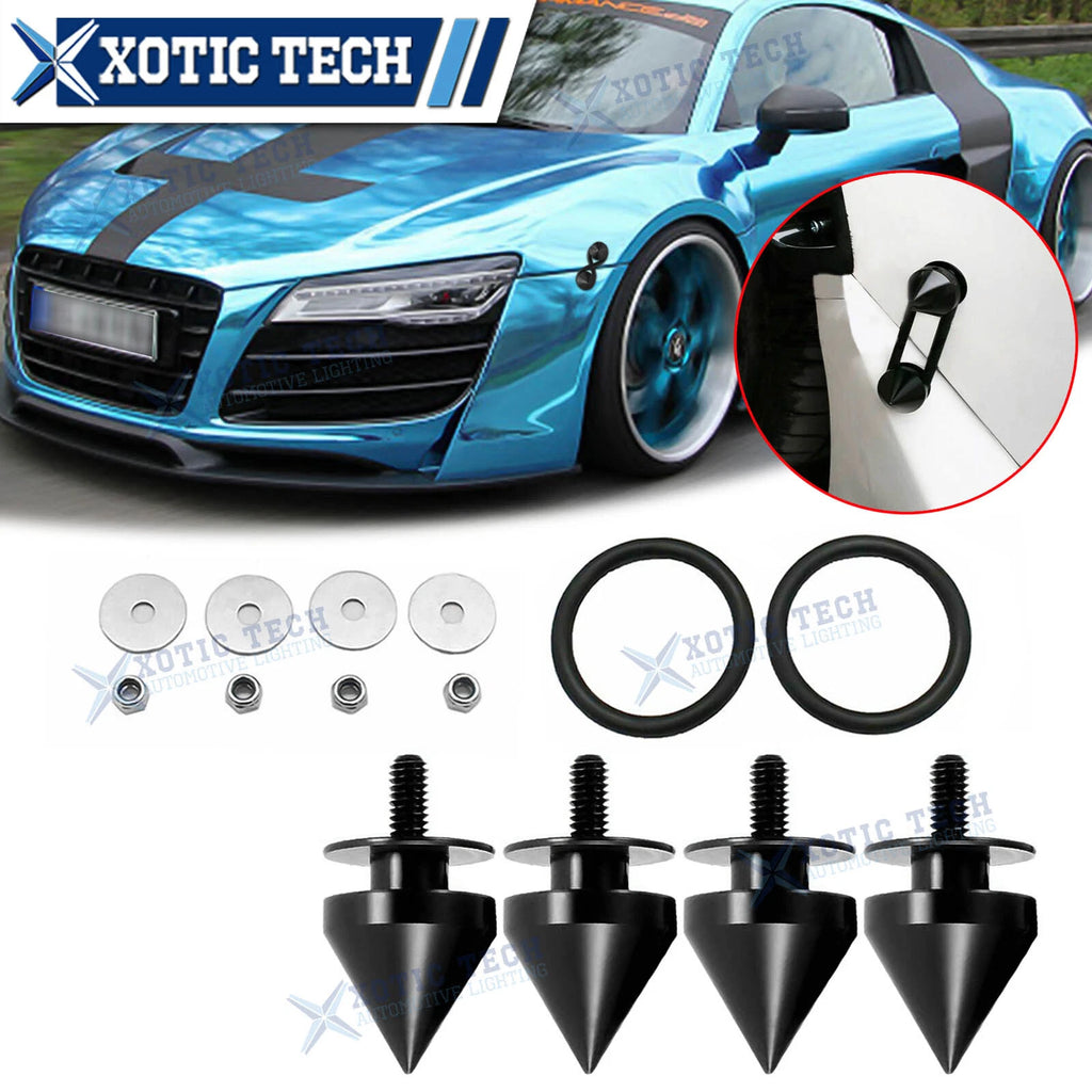 Black Spike Alloy Quick Release Bumper Fasteners Kit for Audi A4 A5 A6 TT (2009–2024)