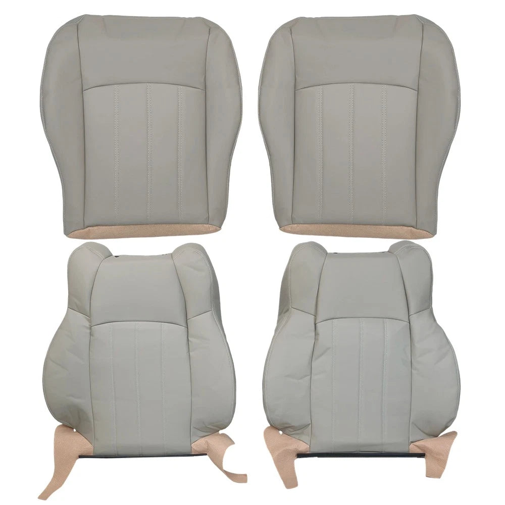 Leather Seat Covers for Chrysler 300C (2005–2010) Light Gray