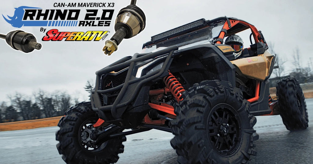 SuperATV Rhino 2.0 Rear Axle for Can-Am Maverick X3 (2017–2023)