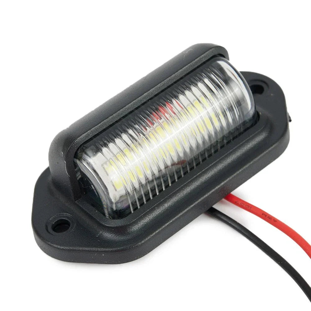 Waterproof / 6 LED 12V / License Plate Light for Car Boat Truck Trailer