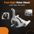 Set of 4 Engine Motor & Trans Mounts for Nissan Altima (2007–2016) A4353 A4339