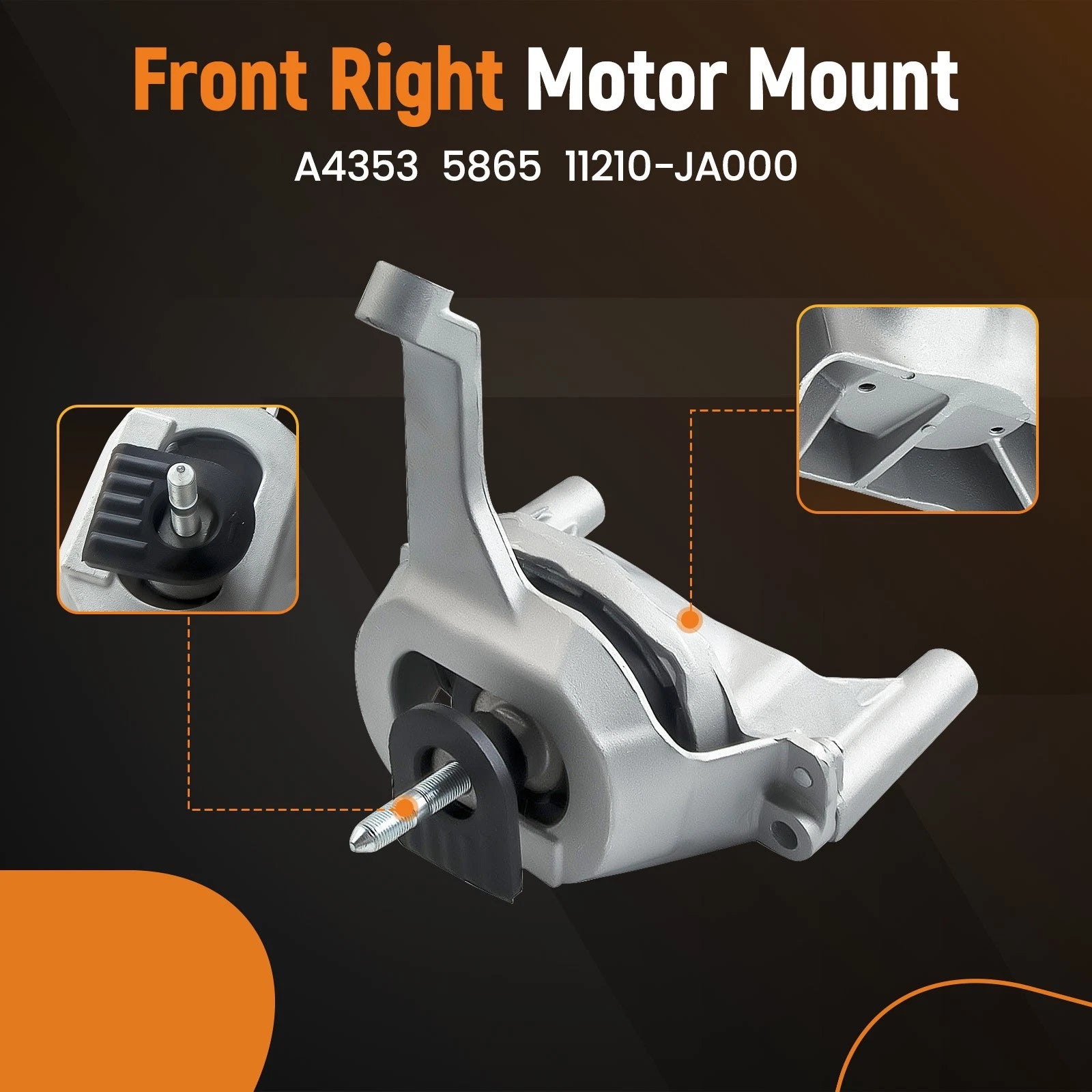 Set of 4 Engine Motor & Trans Mounts for Nissan Altima (2007–2016) A4353 A4339