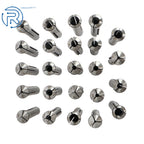 24 Pcs R8 Collet Set for CNC Machines (Precision 1/8" to 7/8")