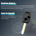 Uncut Key Remote Shell Replacement for Honda Civic Accord 2 x Button