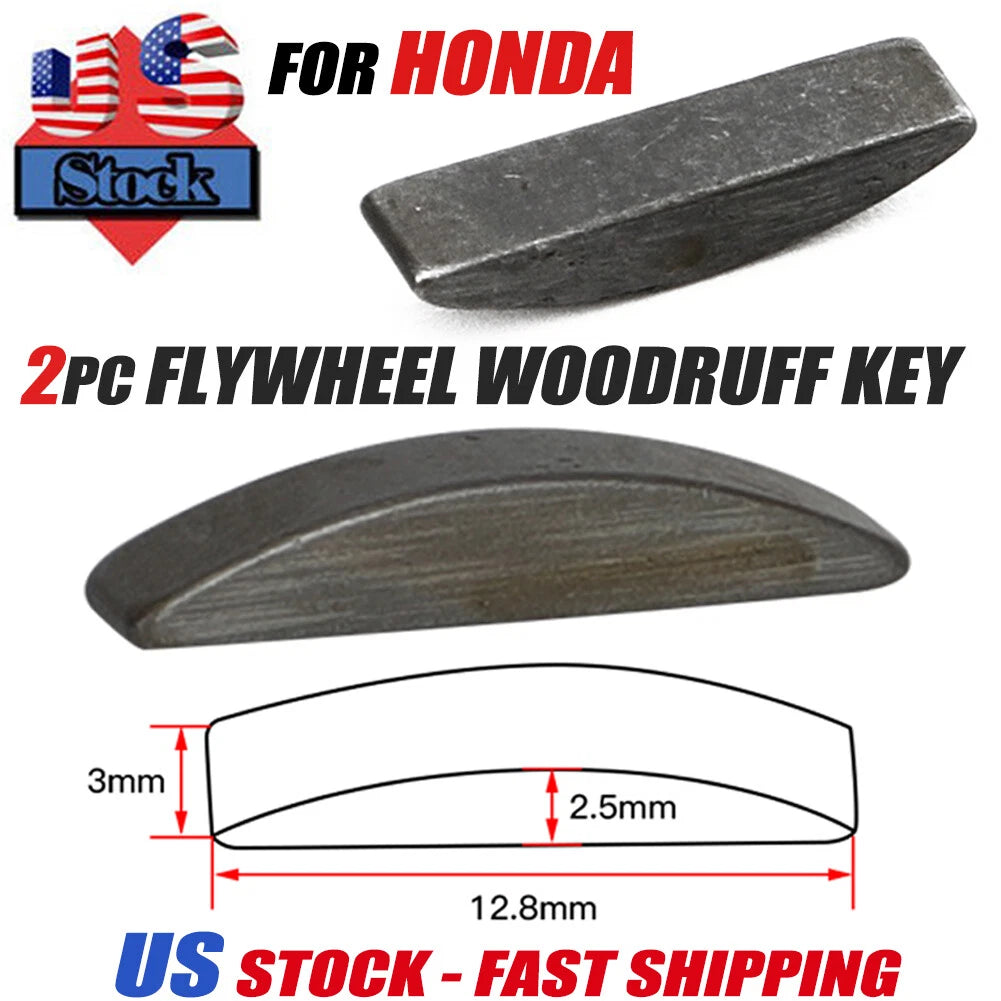 2X Flywheel Woodruff Key for Honda Z50, CT70, CT70H, SL70, XL70, Z50R, MR50, XR75 (1968–1999)