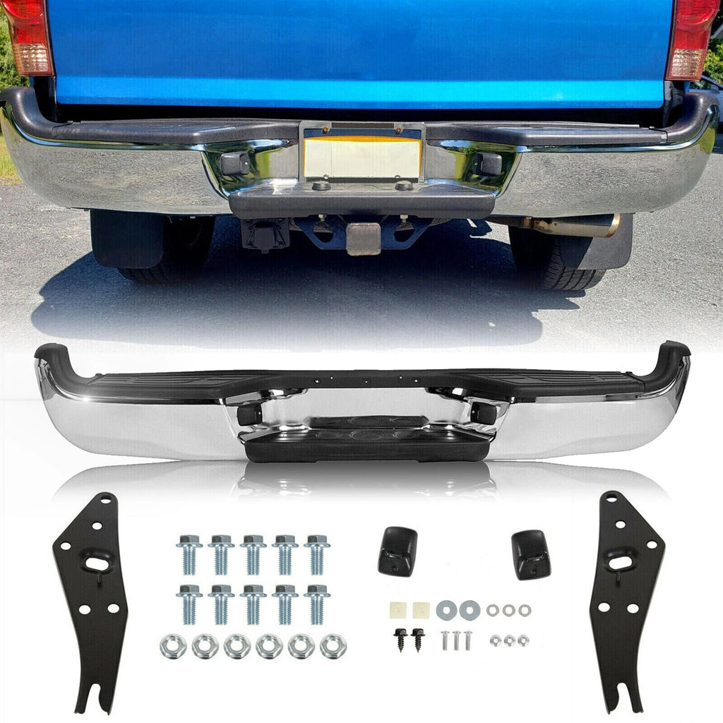 Chrome Rear Bumper Assembly for Toyota Tacoma Pickup (2005–2015)