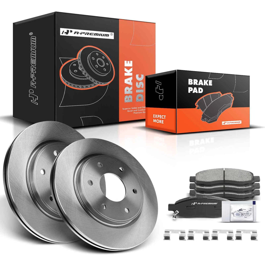 Front Disc Brake Rotor & Ceramic Pad Set for Nissan Titan Armada (2004–2023)
