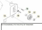 Serpentine Belt Idler Pulley for Mercruiser 4.3 5.0 5.7 350 Mag (807757T)