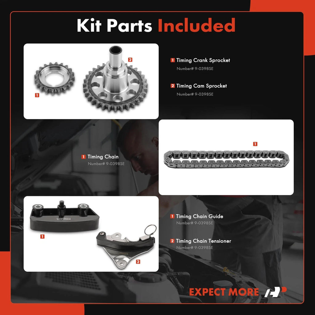 5X Timing Chain Kit for Ford Explorer, Mustang, Ranger (1997-2010)