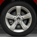 17x8 Factory Wheel (5 Spoke Bright Medium Silver Full Face) for 2001-05 BMW 320i