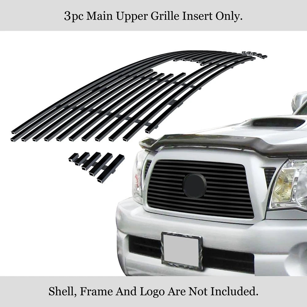 Stainless Black Billet Grille Insert for Toyota Tacoma (2005-2010)