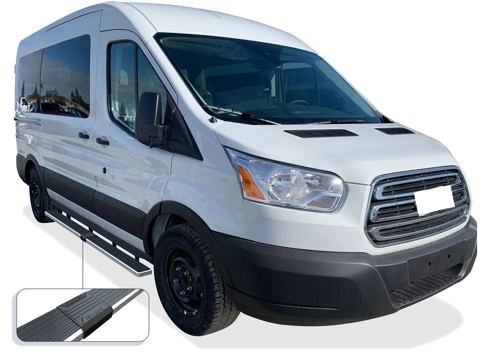 5in Stainless Steel Running Boards for Ford Transit (2015-2026)
