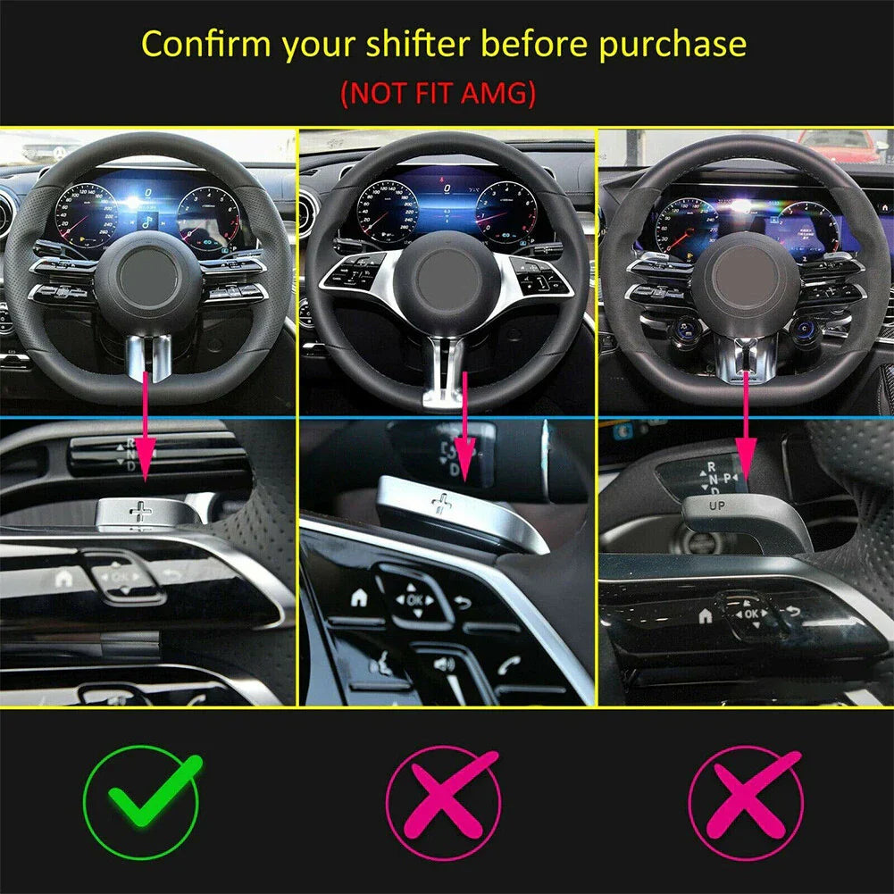 Steering Wheel Paddle Shifter Extensions for Mercedes Benz C-Class (2015-2023)
