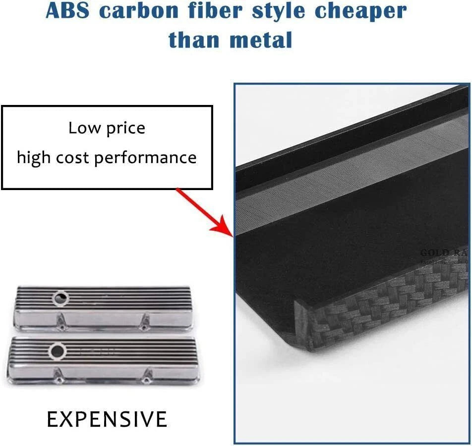 Carbon Fiber Look Valve Cover Spark Plug Insert for Honda VTEC B-Series (B16 B18)