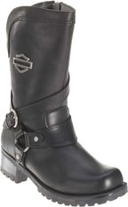 Harley-Davidson Women's Amber Black Leather Riding Boots D85514 (9.5")