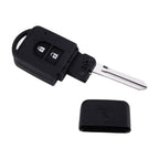 2 x Button Key Fob Case Shell for Nissan Qashqai Juke X-Trail Note Micra