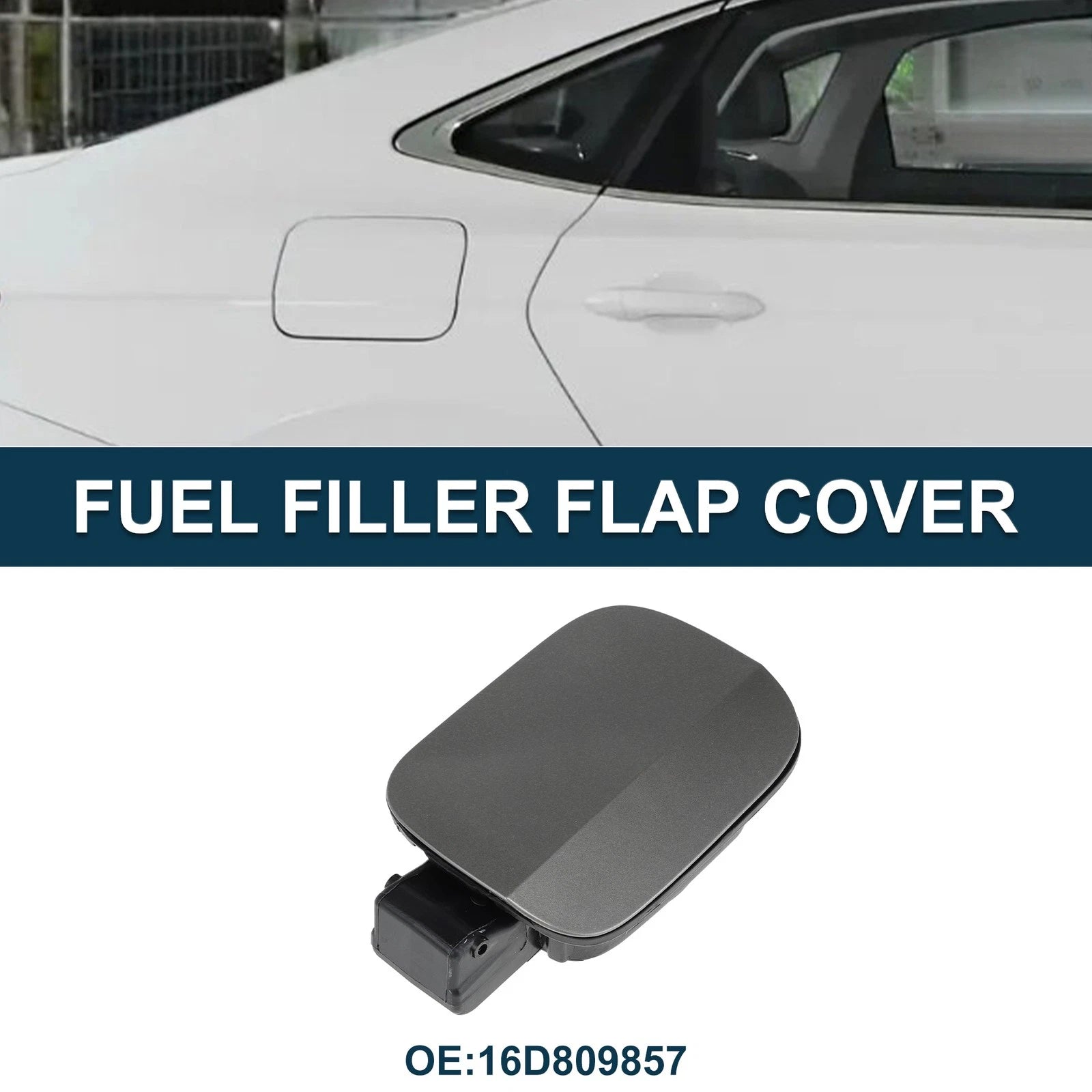 Fuel Tank Door Cap for Volkswagen Jetta (2012–2018) - Gray Filler Flap Cover