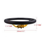 14" Deep Dish Drifting Steering Wheel + Hub Adapter for Dodge Jeep (170H)