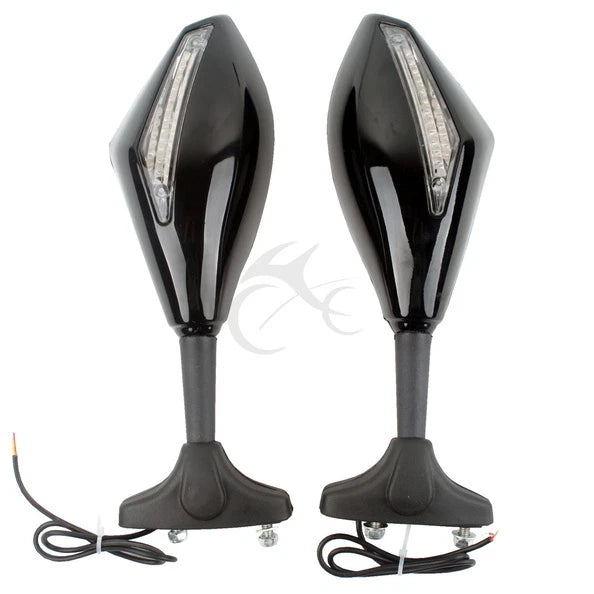 Rearview Mirrors with LED Turn Signals for Suzuki GSXR1000 (2004–2007, 2009–2016)