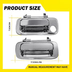 Chrome Outer Door Handle for Toyota Land Cruiser 80 Series (1990–1998)