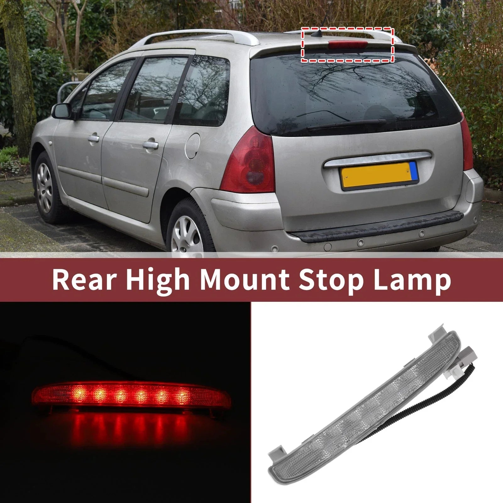 White LED Third Brake Light for Honda Civic EX 2 Door Coupe (2001-2005)