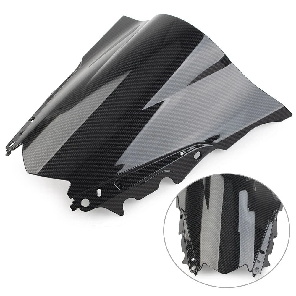 Windshield Windscreen for Yamaha YZF-R25 R3 (2014–2018) Carbon Fiber Black