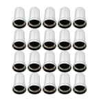 Set of 20 Chrome Lug Nut Caps for Truck (33mm)