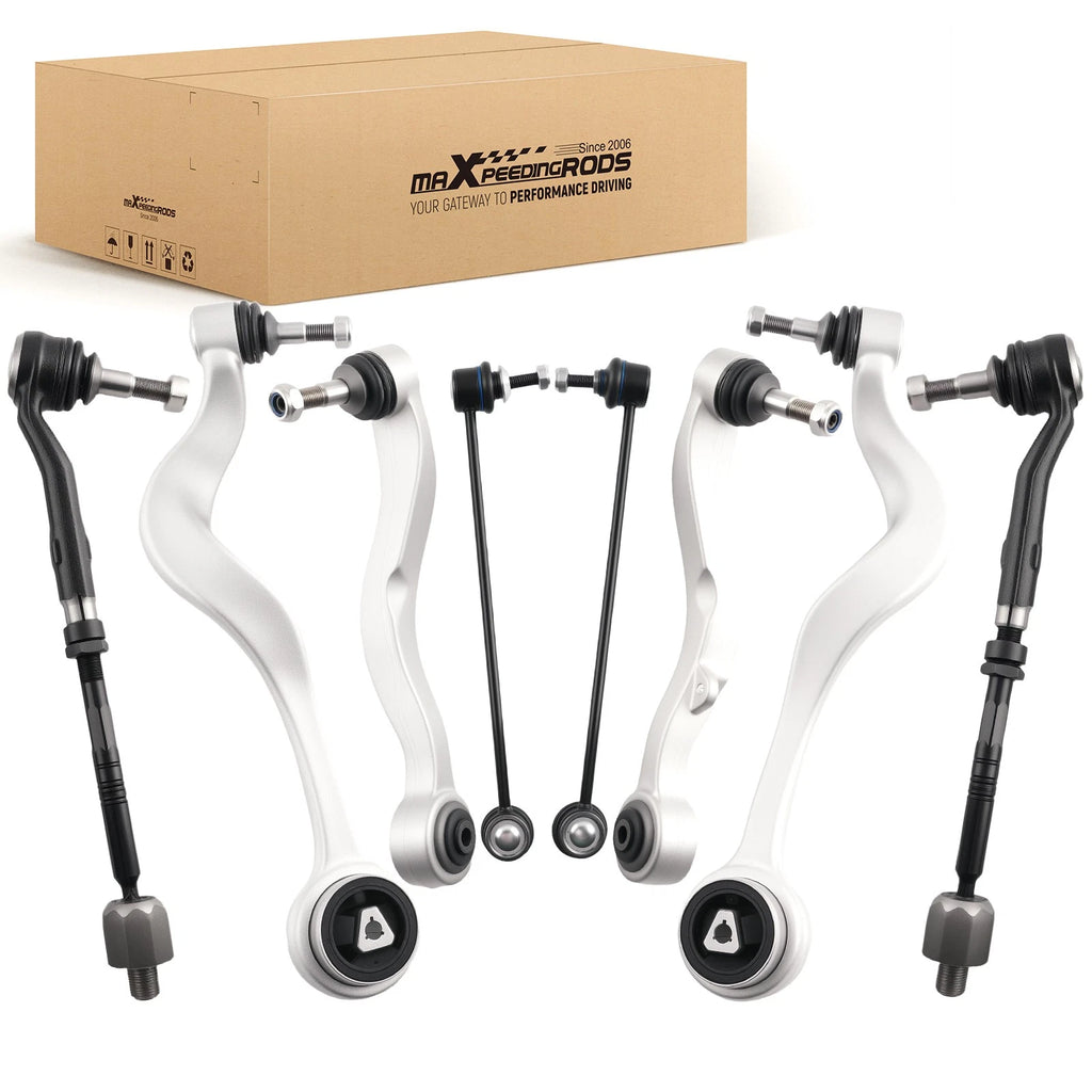 8x Front Lower Control Arms for BMW E60/E61 525i 2004–2010 535i 545i