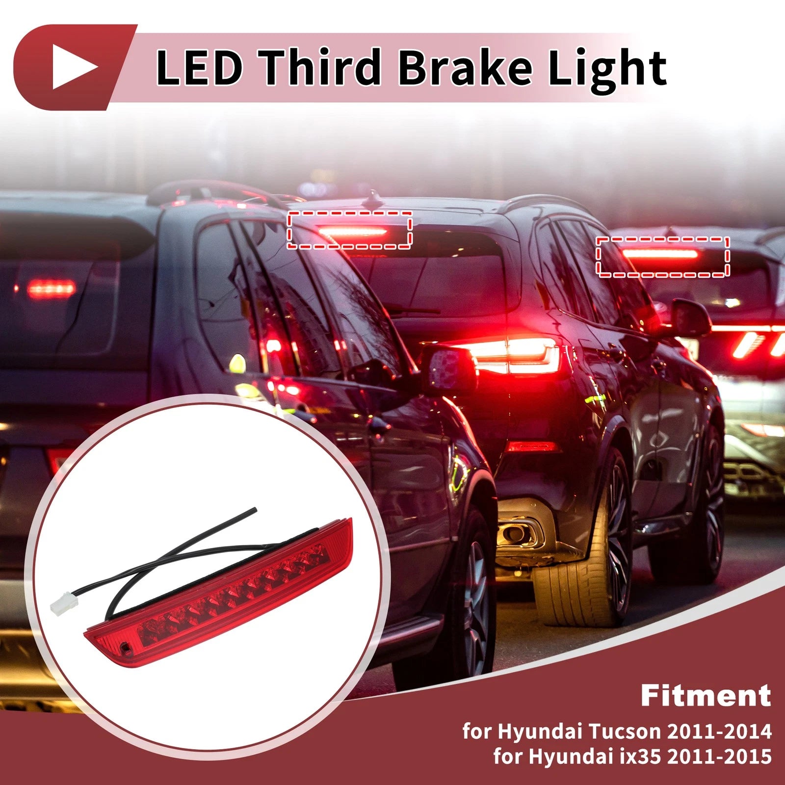 LED Third Brake Light Lamp for Hyundai Tucson (2011–2014) 927002S000
