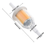 Fuel Filter 35mm x 100mm for 6mm & 8mm Fuel Line Compatibility