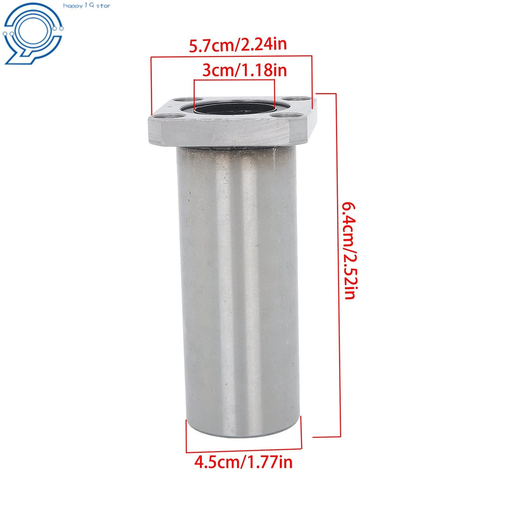 Set of 4 LMK30UU 30x45x64mm Linear Bearings for Square Design