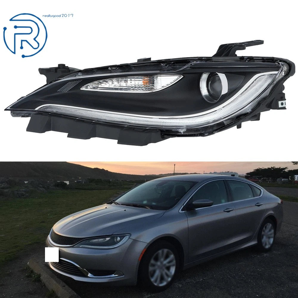Halogen Headlight with LED DRL for Chrysler 200 (2015–2017)