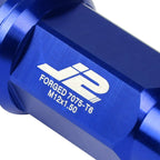 20Pcs J2 7075 Forged Aluminum M12x1.5 Close-End Lug Nut Kit w/Adapter Blue