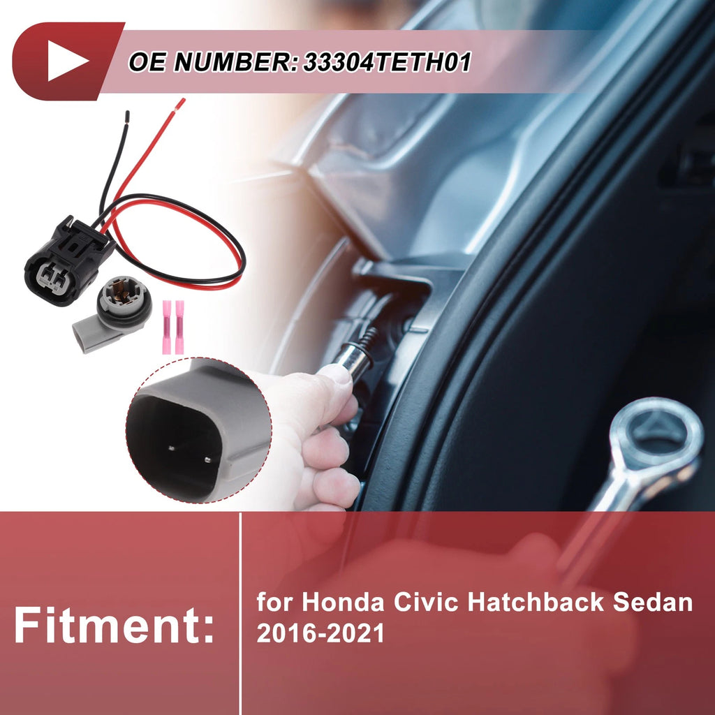 Side Marker Light Socket Wiring for Honda Civic Hatchback Sedan (No. 33304TETH01)