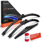 Set of 3 Windshield Wiper Blades for Ford Fiesta (2011–2018)