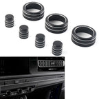 Black Central Control Switch Knob Ring Cover Trim for Honda Civic CR-V (2023-2024)