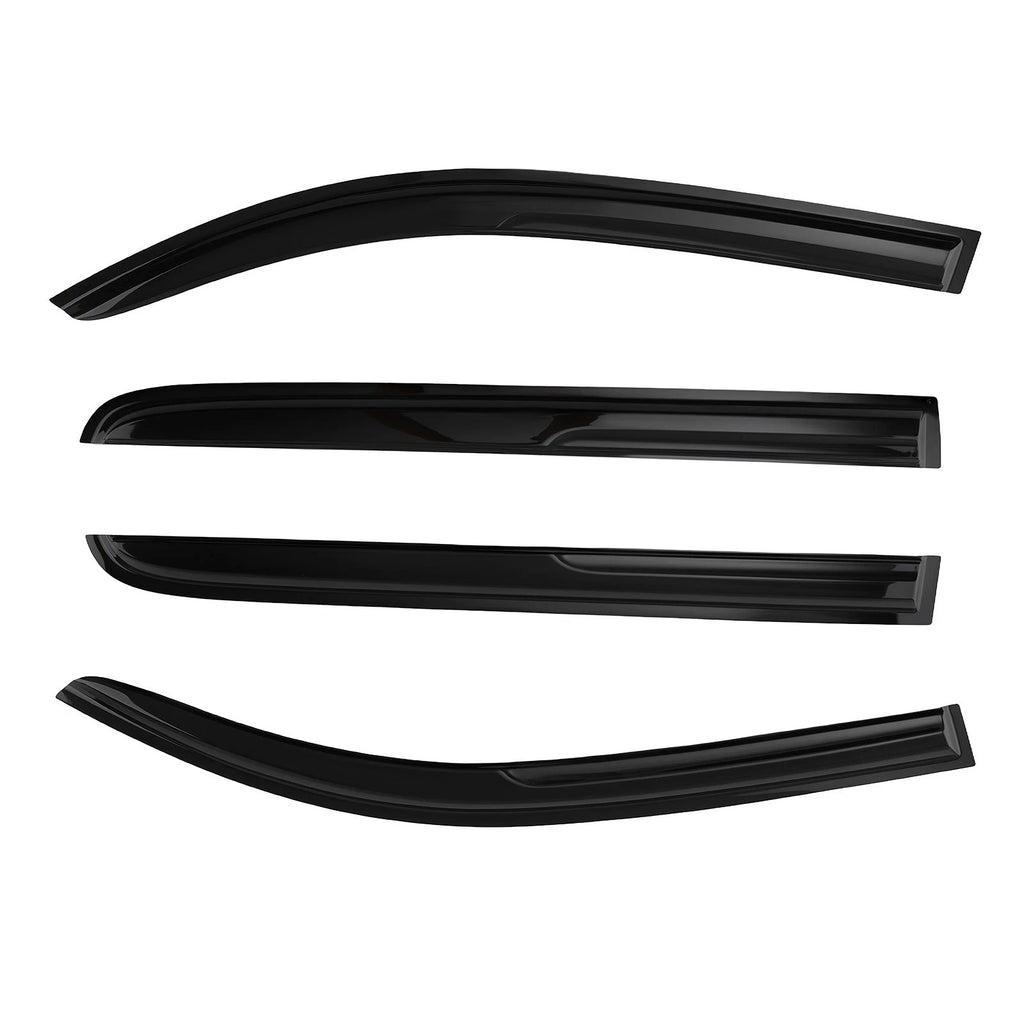 Set of 4 Window Rain Deflectors for Toyota Tacoma Double Cab (2005–2015)