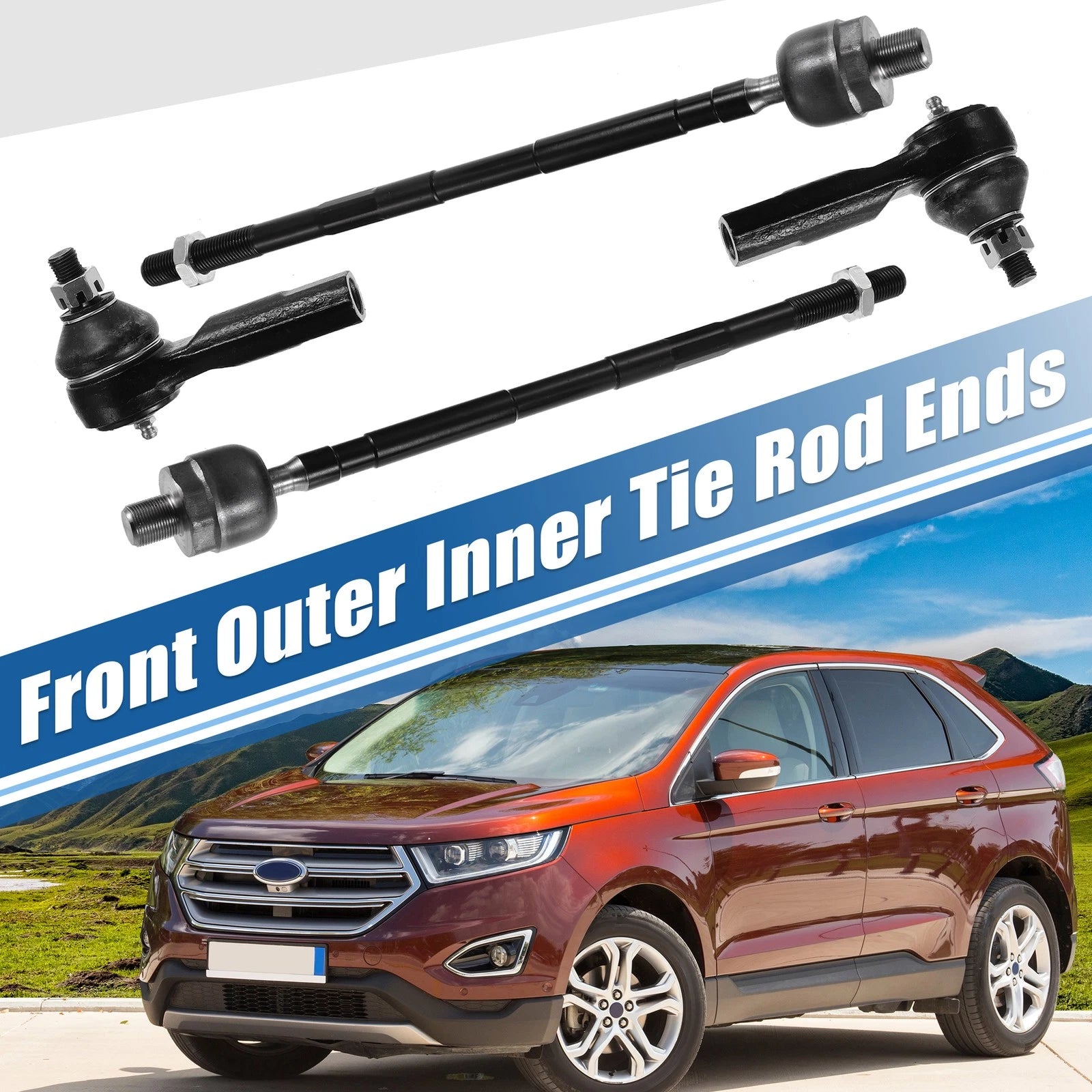 Set of 4 Tie Rod End Links No. ES3438 for Nissan Altima 