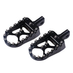 Black CNC Wide MX Style Foot Pegs for Harley Sportster Softail